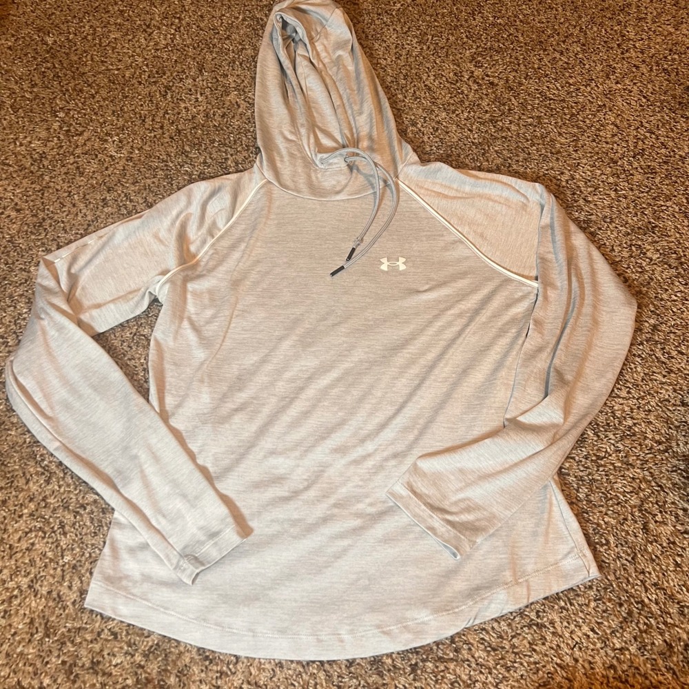 Under Armour Hoodie Pullover Long Sleeve Athletic Top Activewear Gray M
